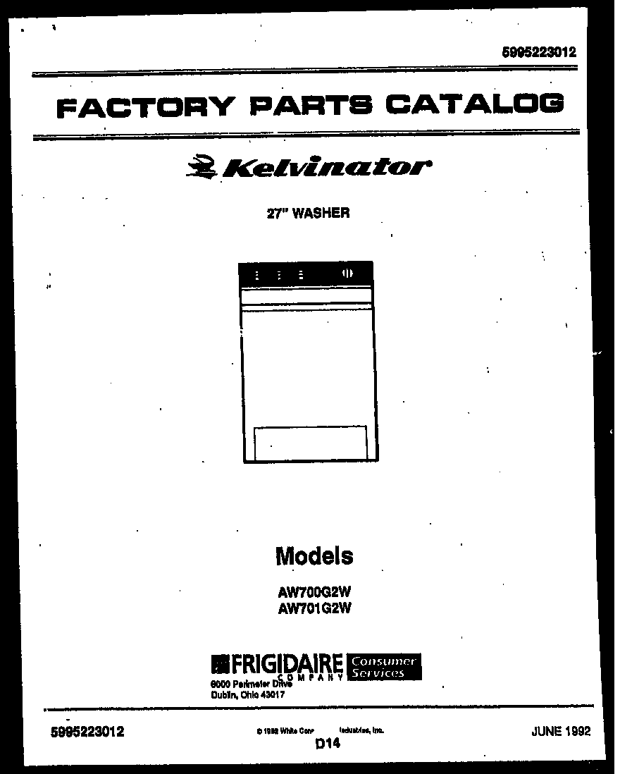 Kelvinator AW700G2W null diagram