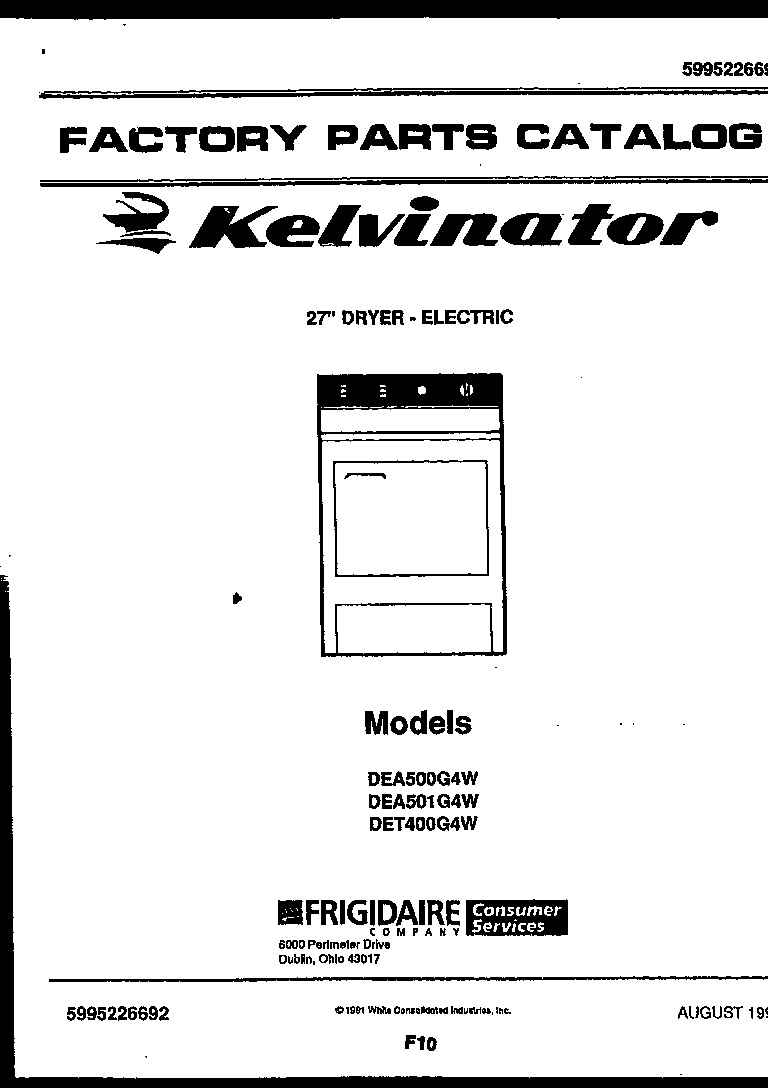 Kelvinator DEA500G4W null diagram