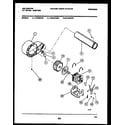 Kelvinator DEA500G4W motor and blower parts diagram