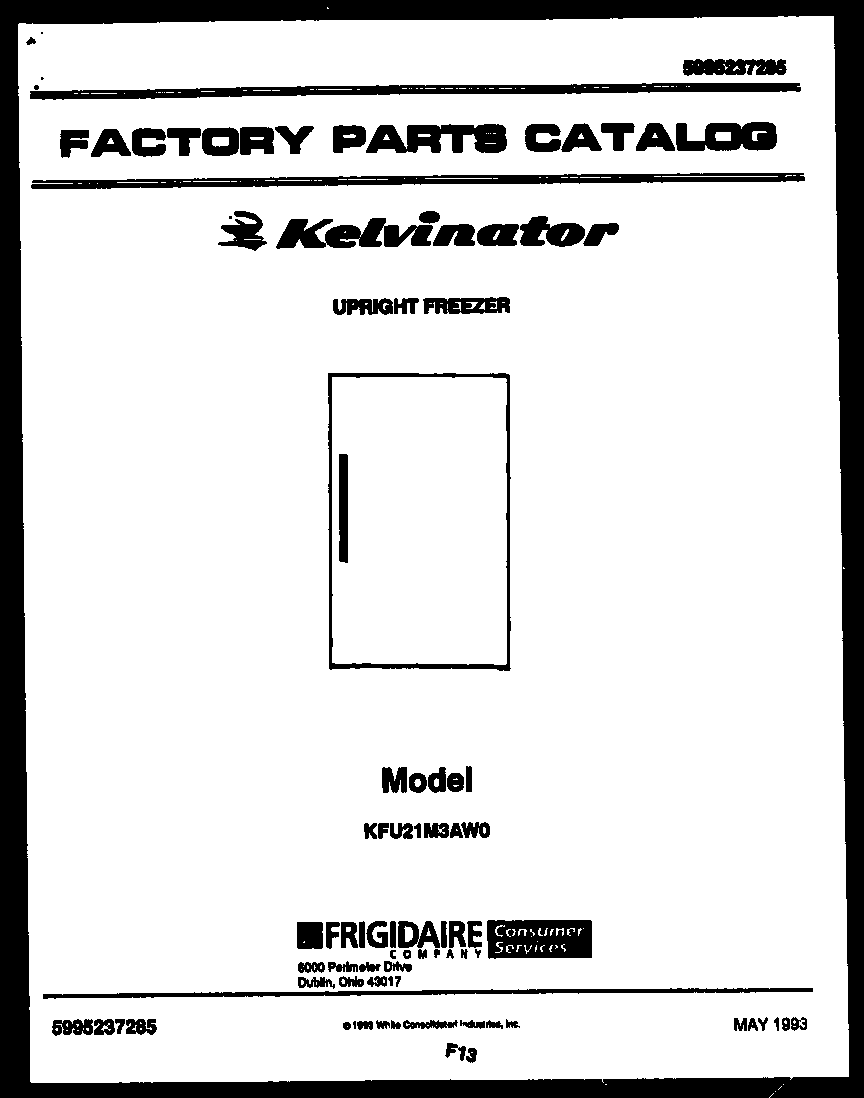Kelvinator KFU21M3AW0 null diagram