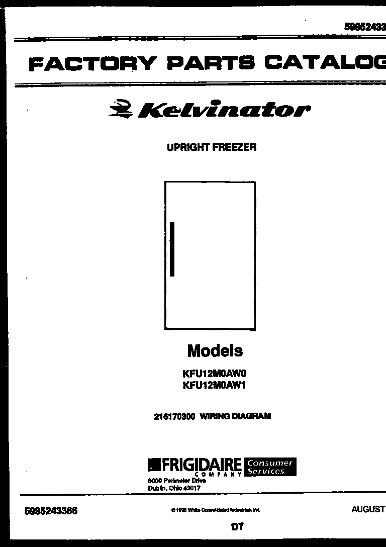 Kelvinator KFU12M0AW1 null diagram