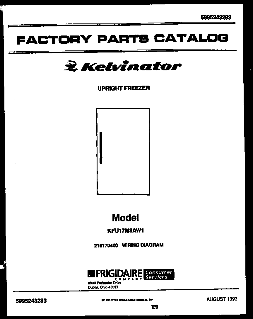 Kelvinator KFU17M3AW1 null diagram