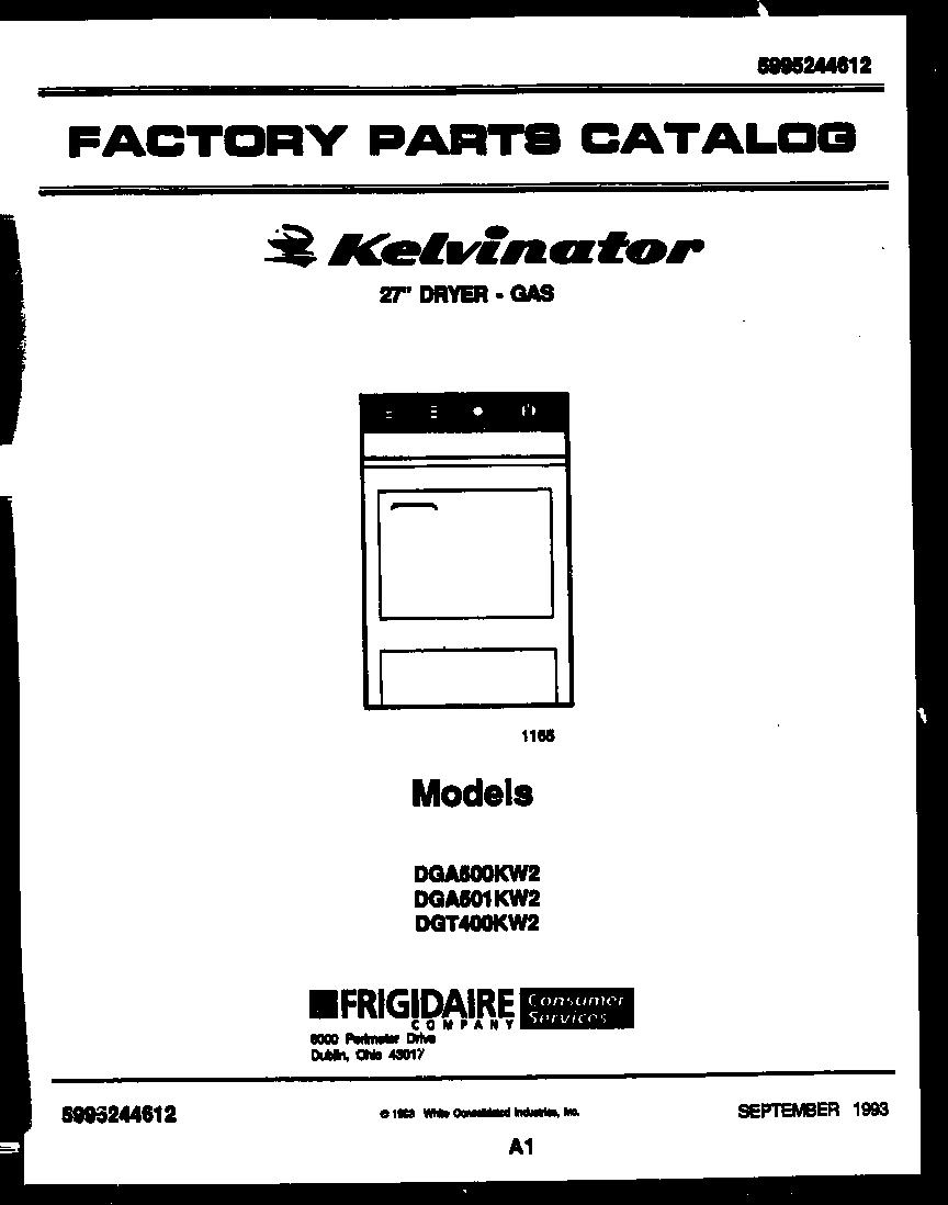 Kelvinator DGT400KW2 null diagram