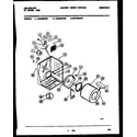 Kelvinator DGA501KD2 cabinet and component parts diagram