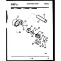 Kelvinator DGA501KD2 motor and blower parts diagram