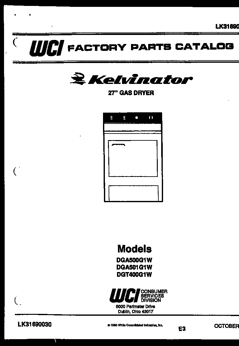 Kelvinator DGA500G1J null diagram