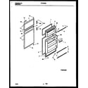 Kelvinator TPK180HN3D door parts diagram