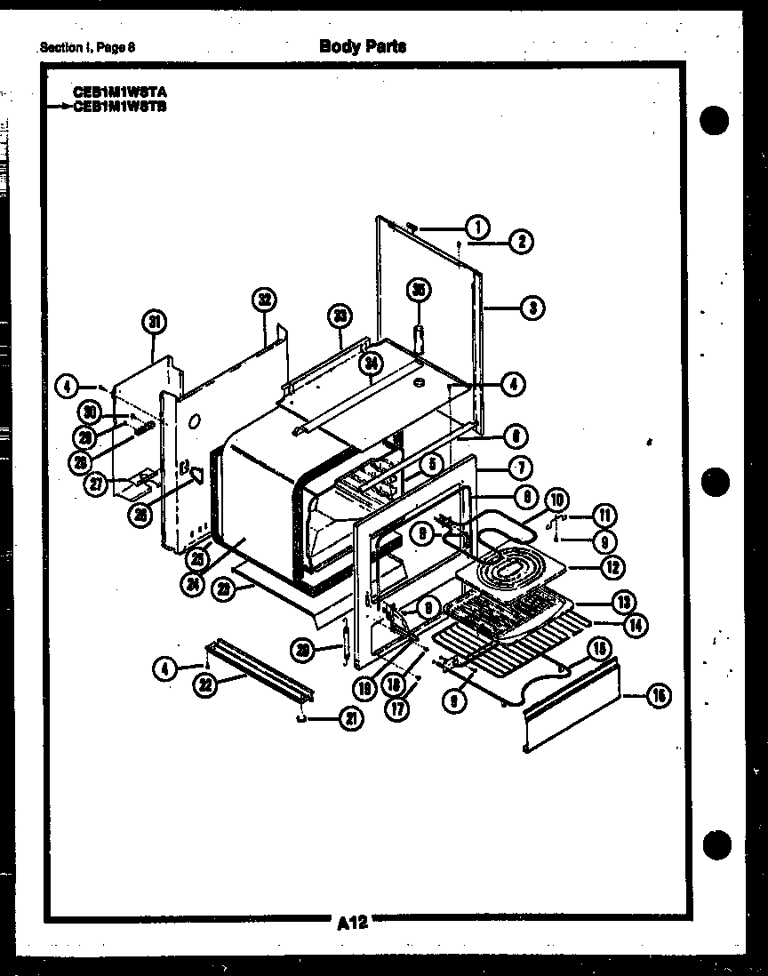 Gibson CEA3M2WSTB body parts diagram