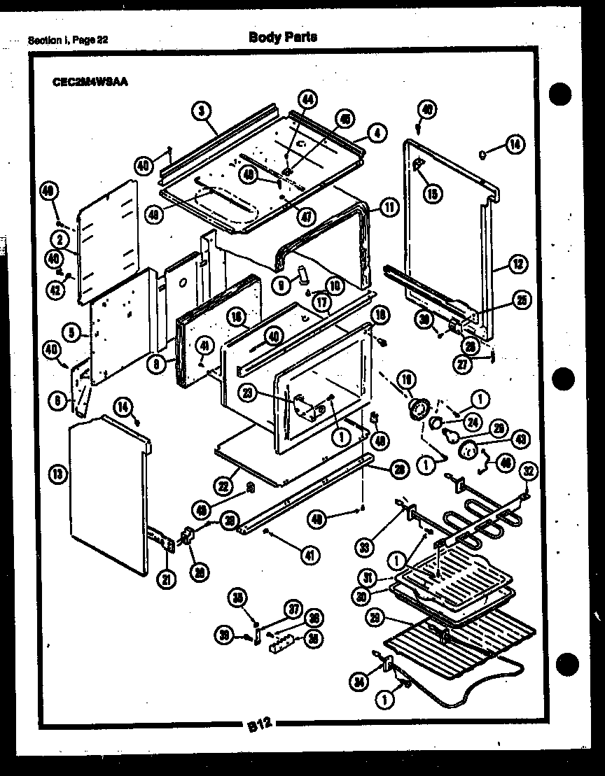 Gibson CEA3M2WSTB body parts diagram