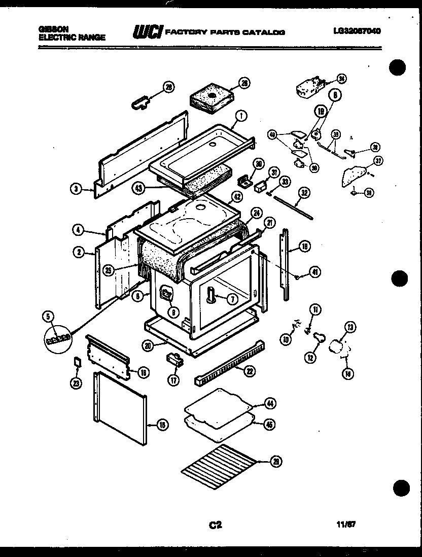 Gibson KEC457NSAA body parts diagram