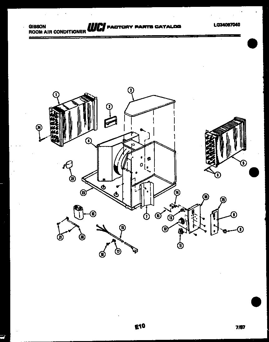 Gibson AK13E7RTBA electrical parts diagram