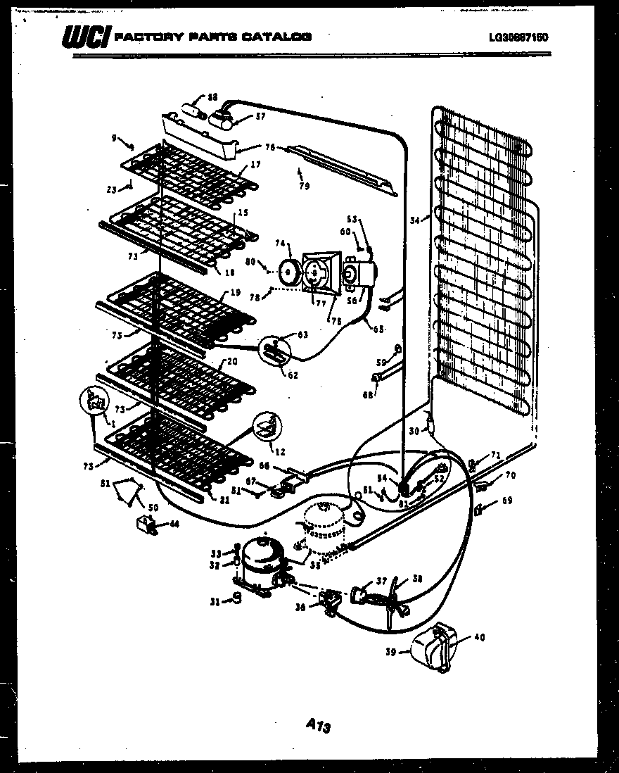 Gibson FV16M2WSFC system and electrical parts diagram