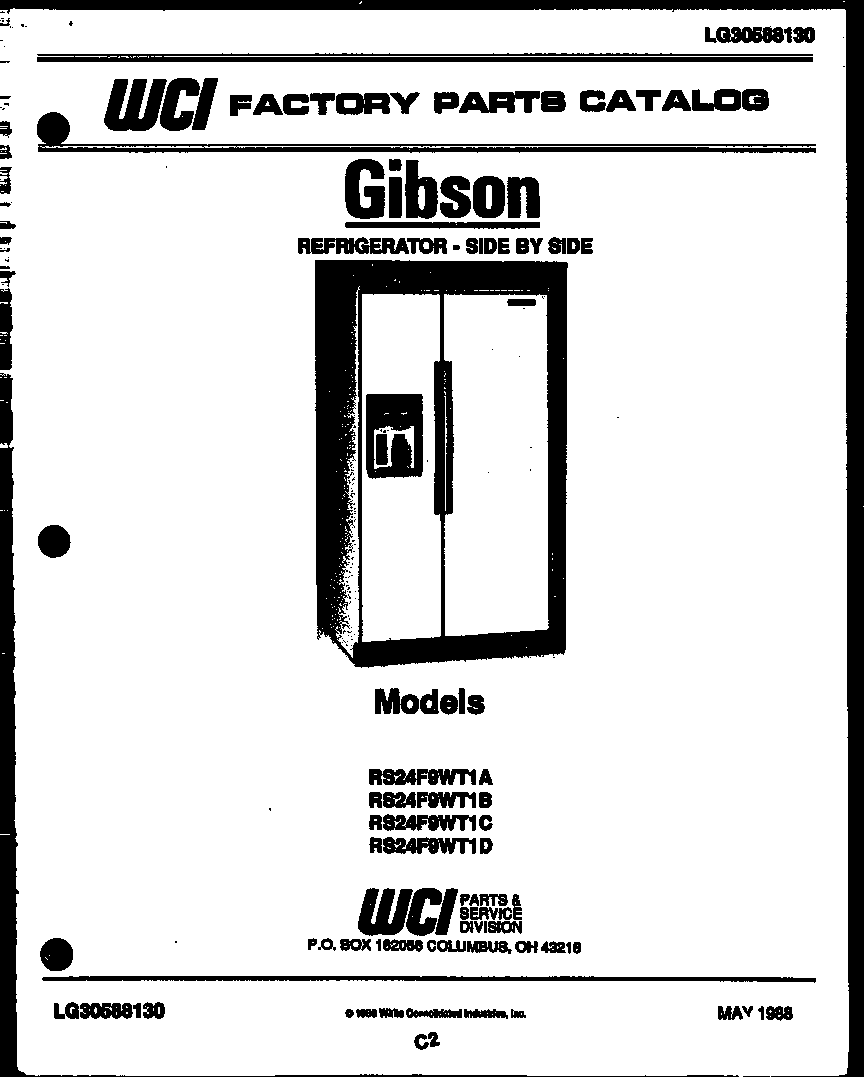 Gibson RS24F9WT1D front cover diagram