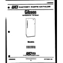 Gibson RD14F2WV2B cover page diagram