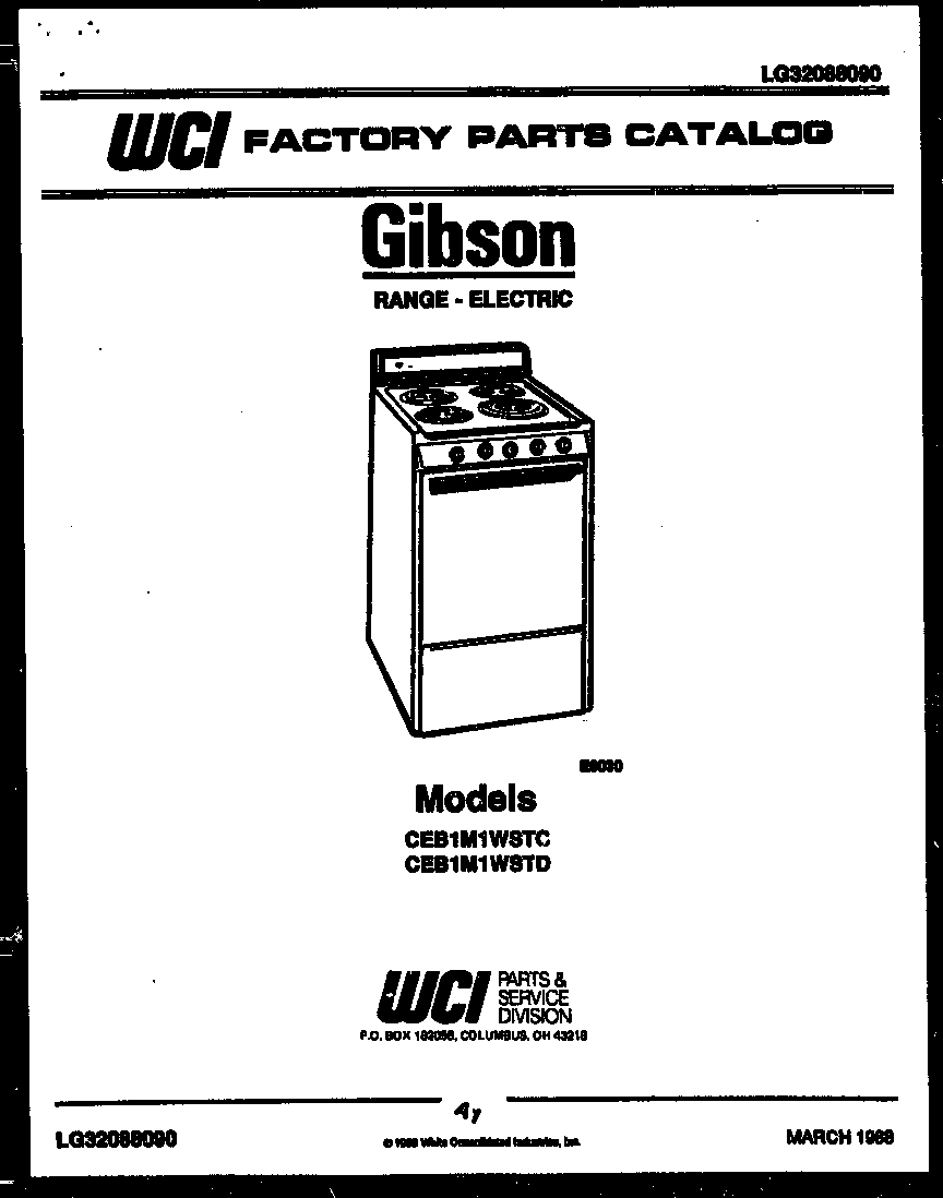 Gibson CEB1M1WSTC cover diagram
