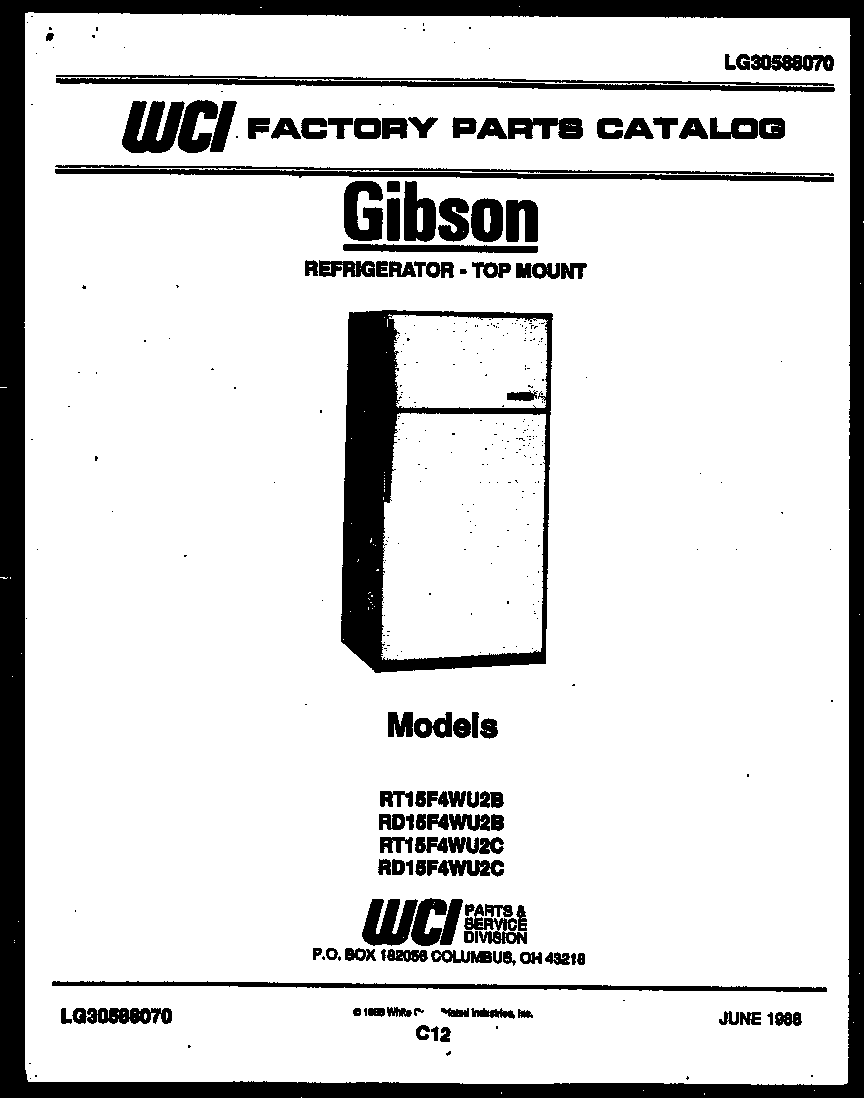 Gibson RD15F4WU2B null diagram