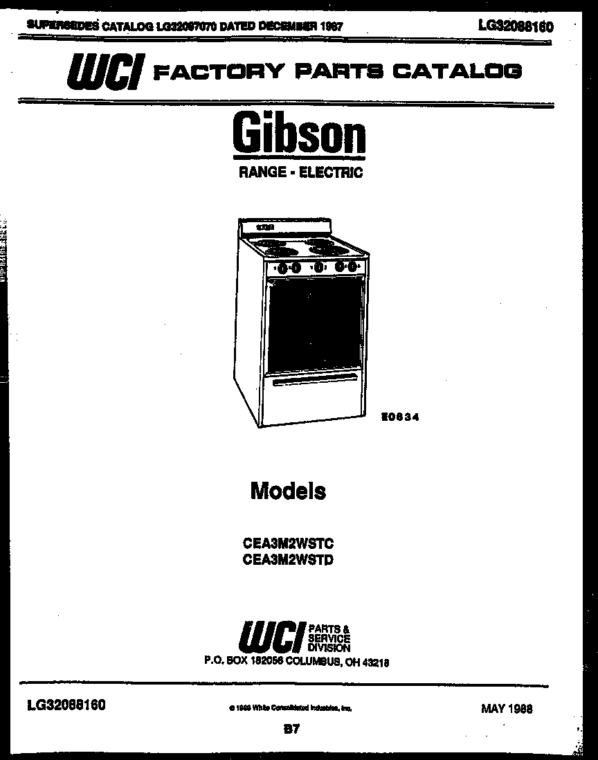 Gibson CEA3M2WSTC cover diagram