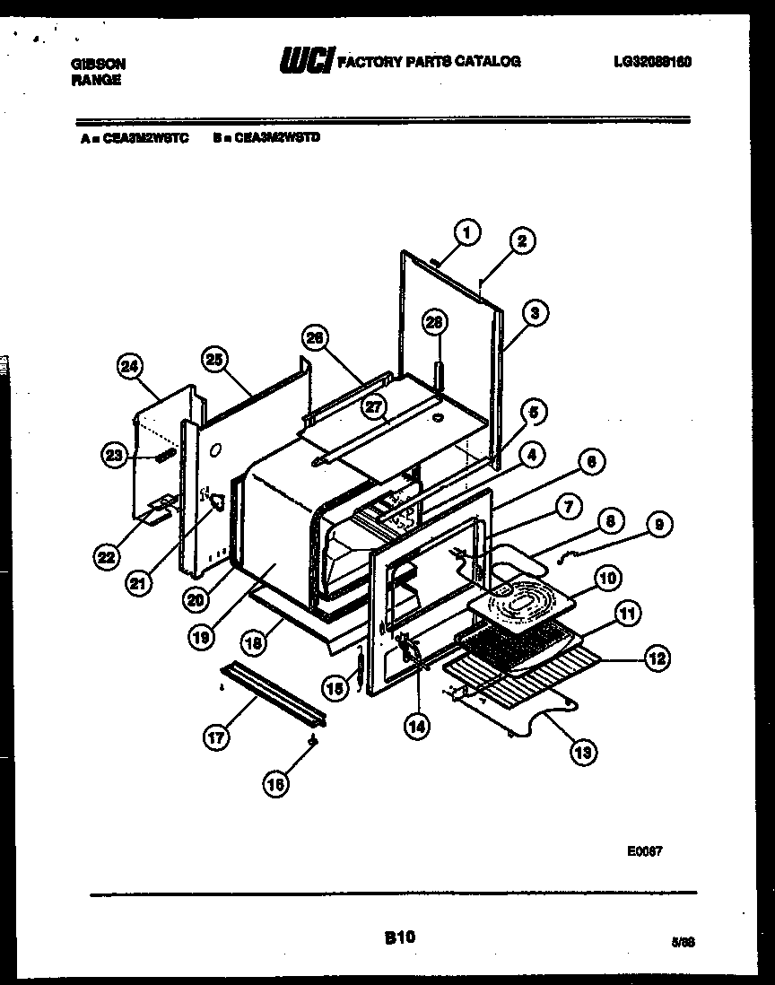 Gibson CEA3M2WSTC body parts diagram