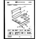 Gibson CGD1M2WSTD backguard and cooktop parts diagram