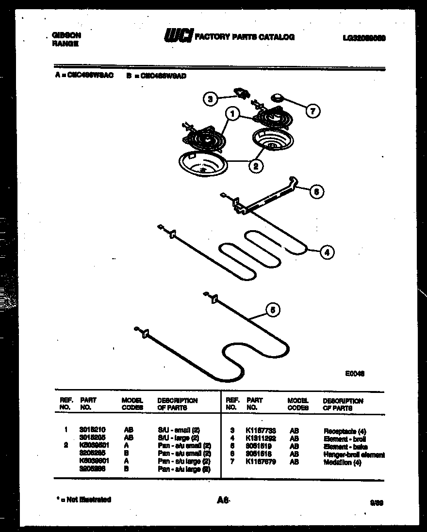 Gibson CEC4S6WSAD broiler parts diagram