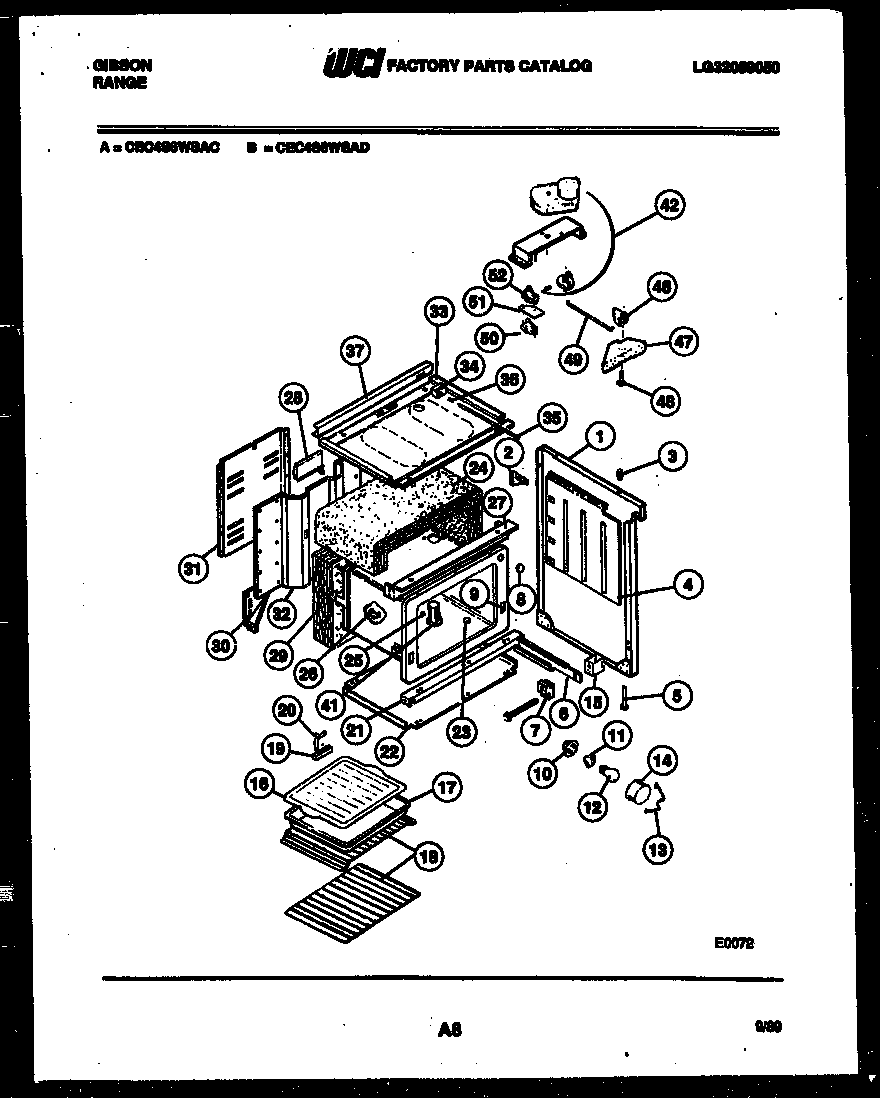 Gibson CEC4S6WSAD body parts diagram