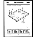 Gibson CEC1M2WSAC cooktop parts diagram