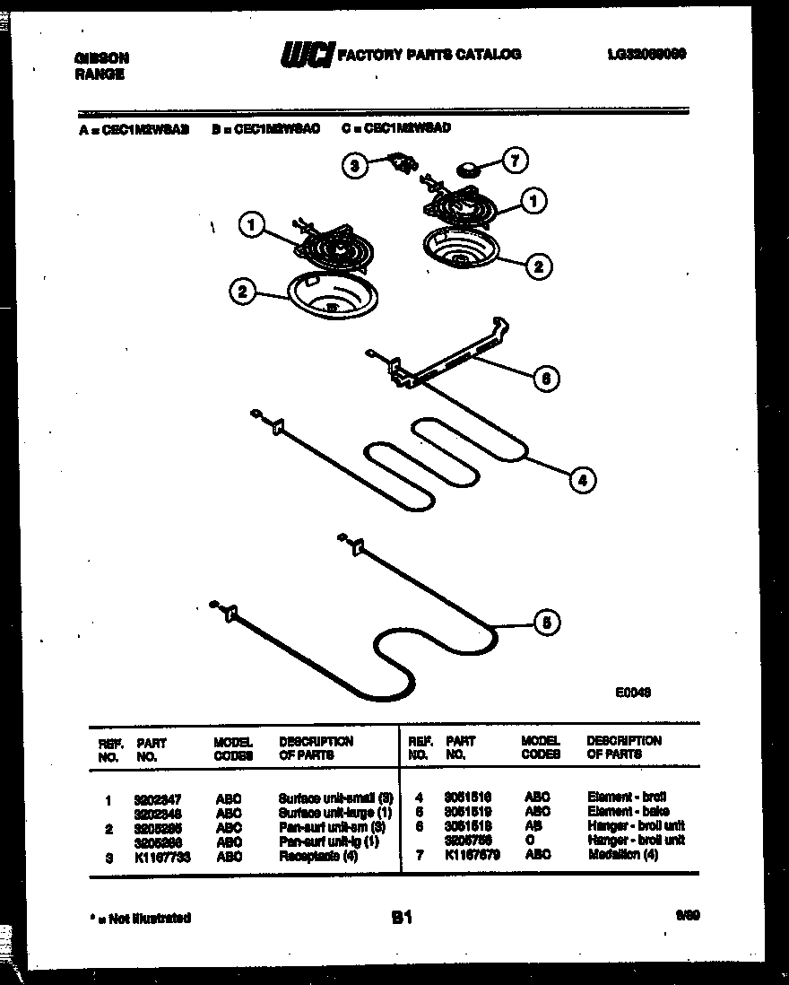 Gibson CEC1M2WSAD broiler parts diagram