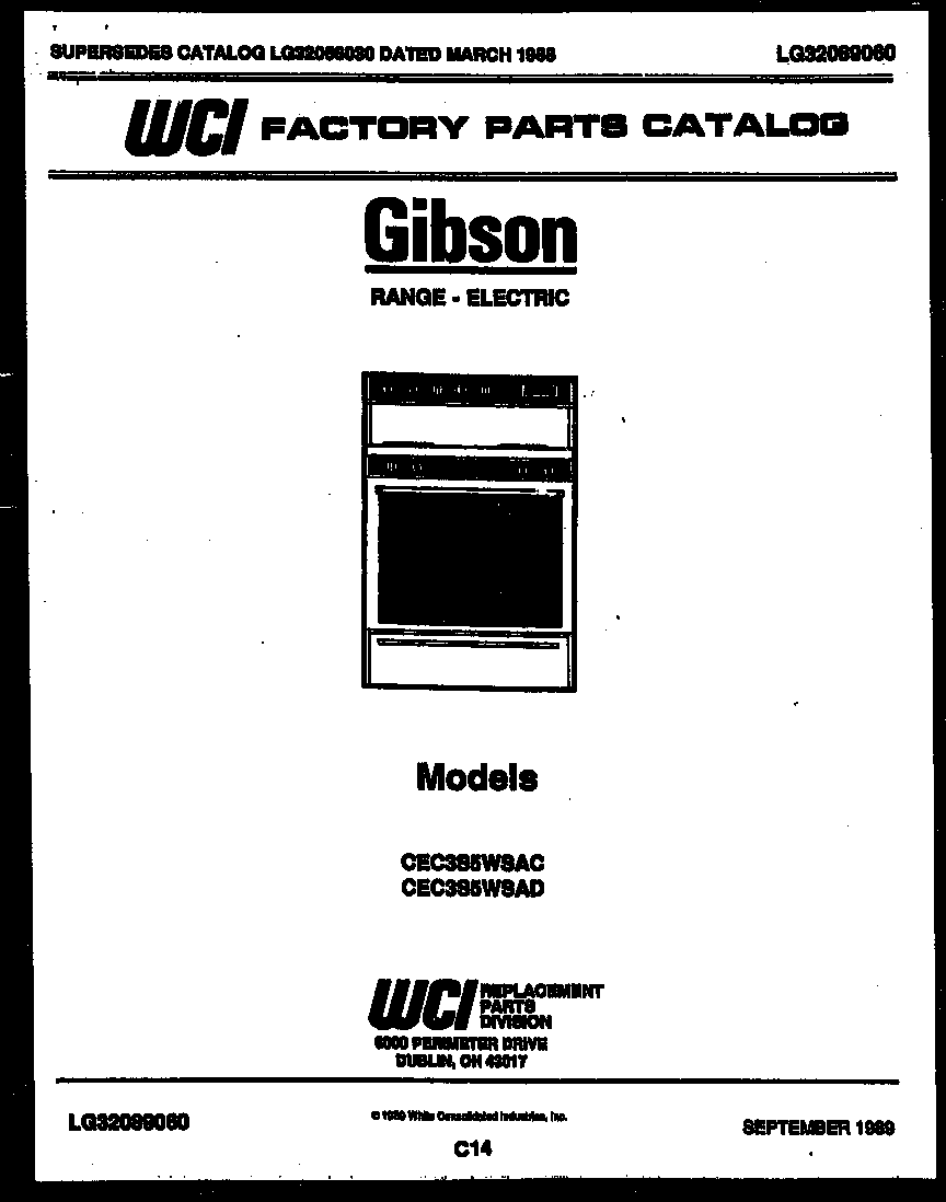 Gibson CEC3S5WSAC cover diagram