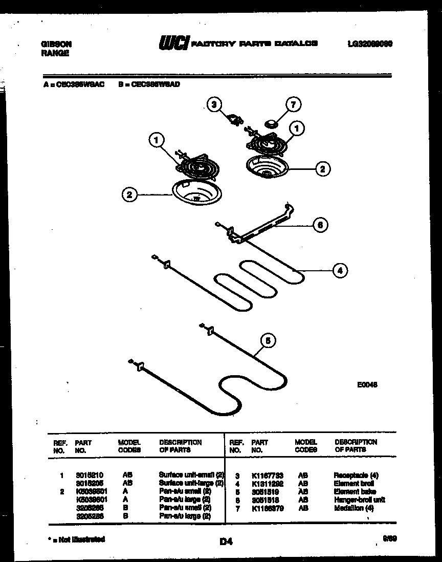 Gibson CEC3S5WSAC broiler parts diagram