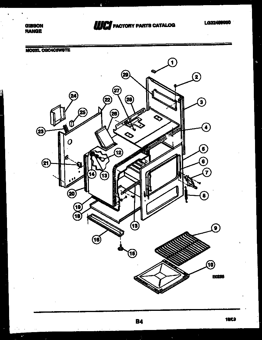 Gibson CGC4C5WSTE body parts diagram