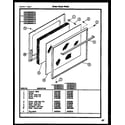 Gibson CGC4M4WSTD oven door parts diagram