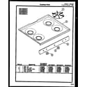 Gibson CGC4M4WSTD cooktop parts diagram