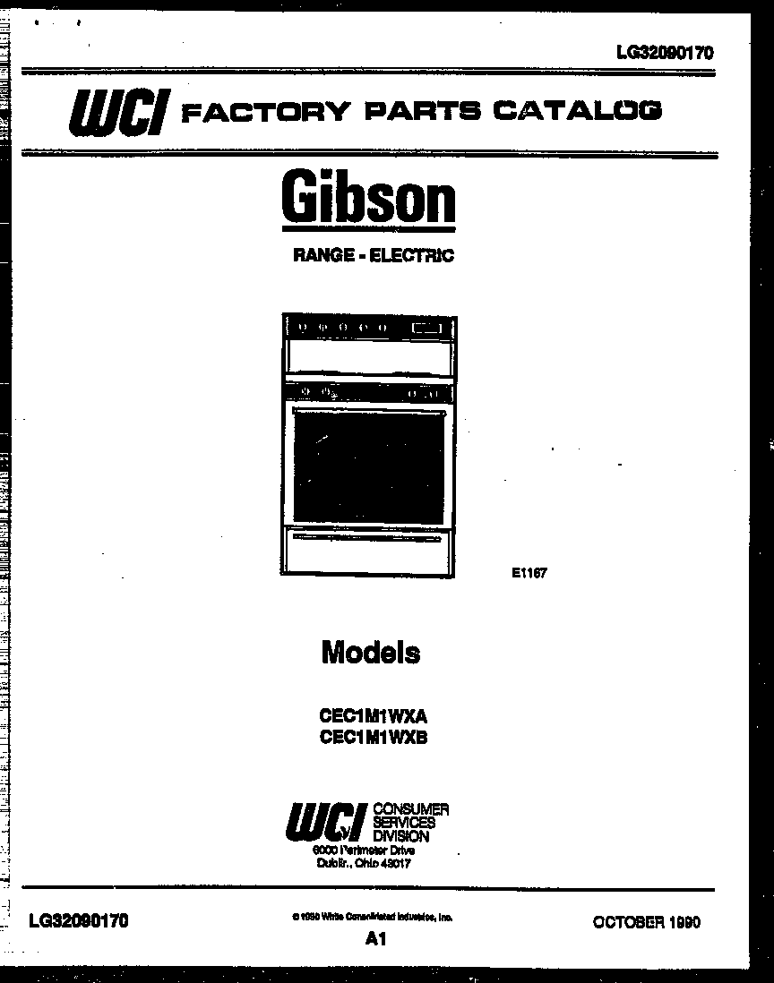 Gibson CEC1M1WXB cover diagram