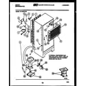 Gibson RT19F8WT3G system and automatic defrost parts diagram