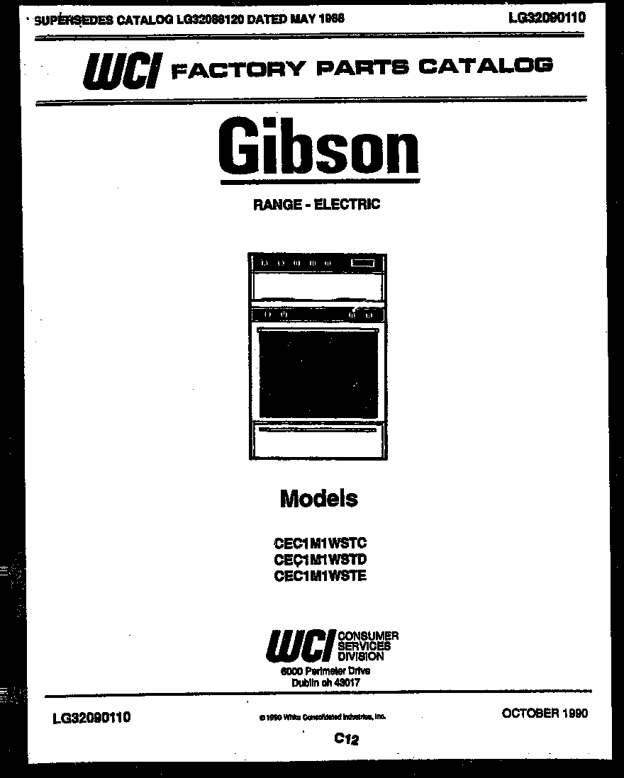 Gibson CEC1M1WSTE cover diagram
