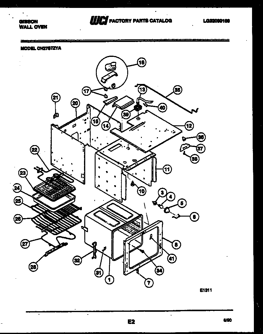 Gibson OH27S7ZYA body parts diagram