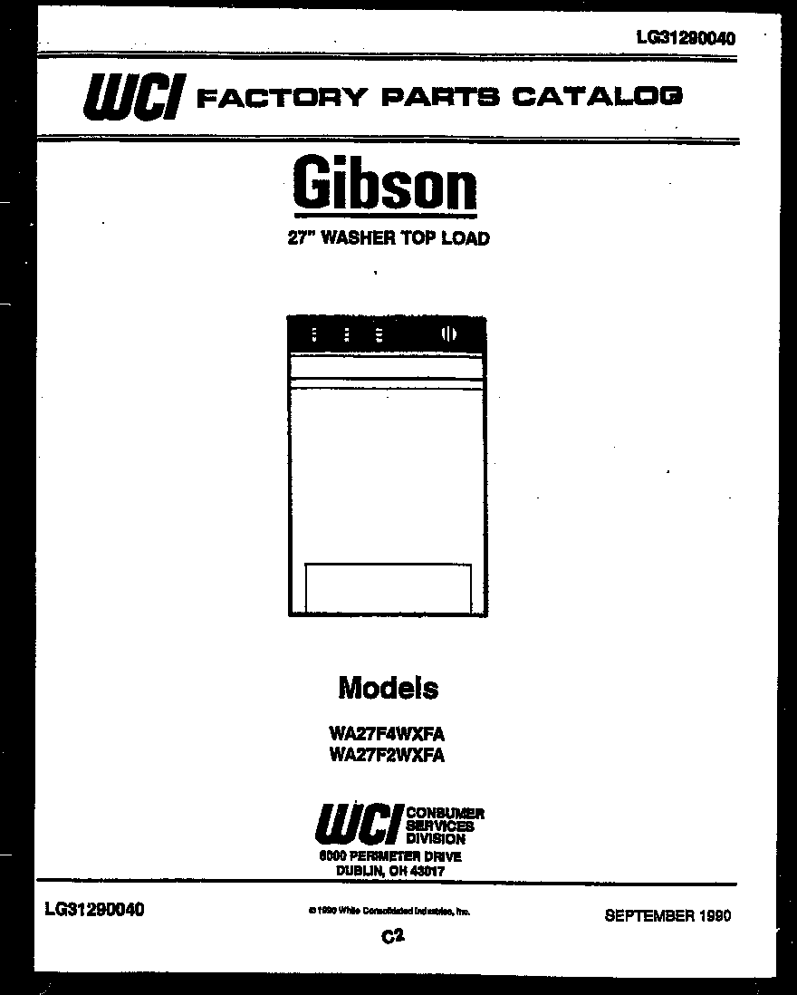 Gibson WA27F4WXFA null diagram