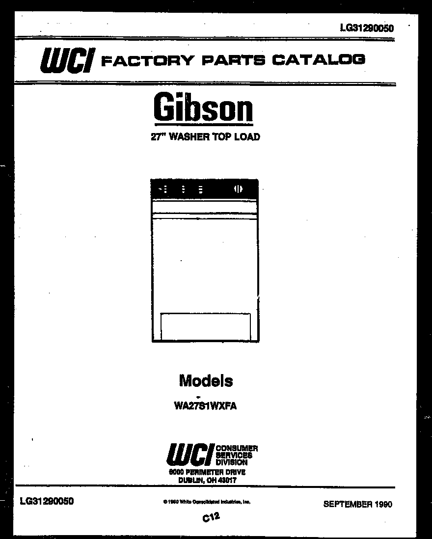 Gibson WA27S1WXFA null diagram
