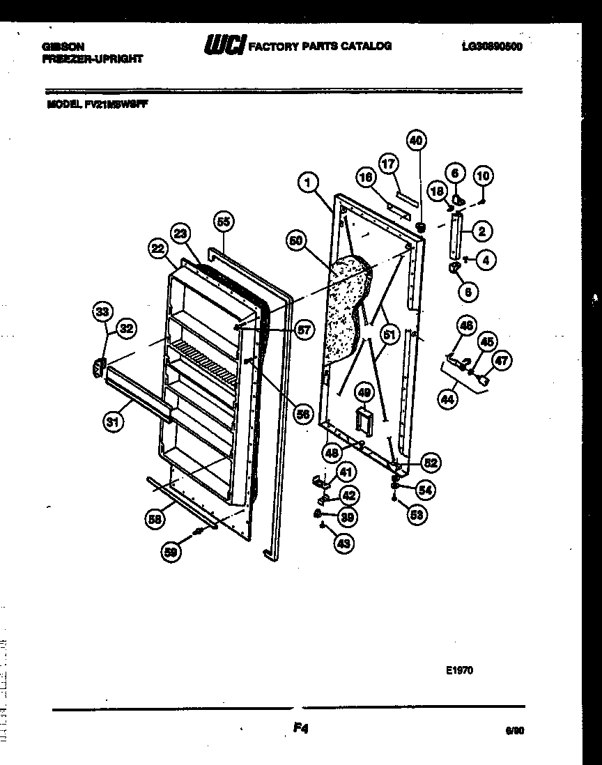 Gibson FV21M8WSFF door parts diagram