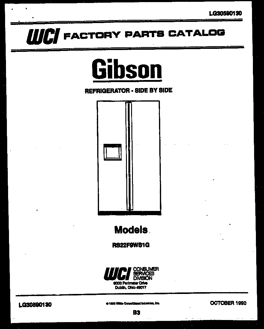 Gibson RS22F9WS1G front cover diagram