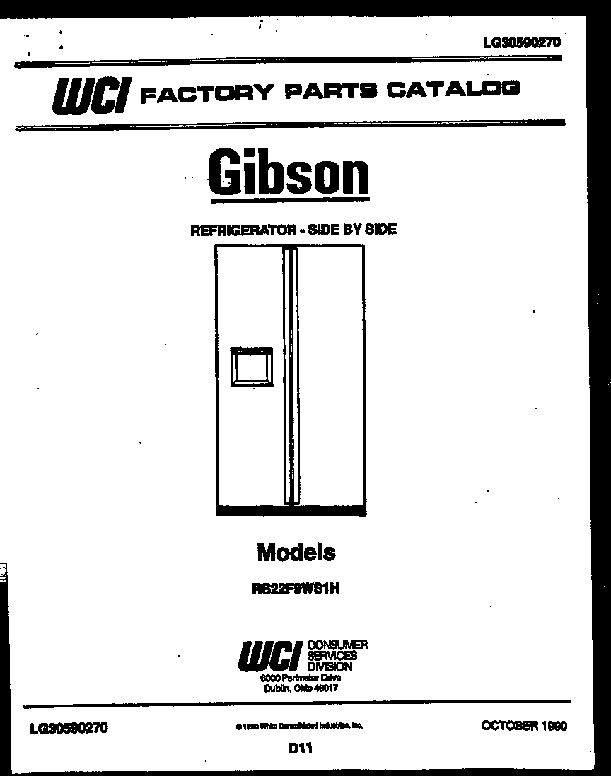Gibson RS22F9WS1H front cover diagram