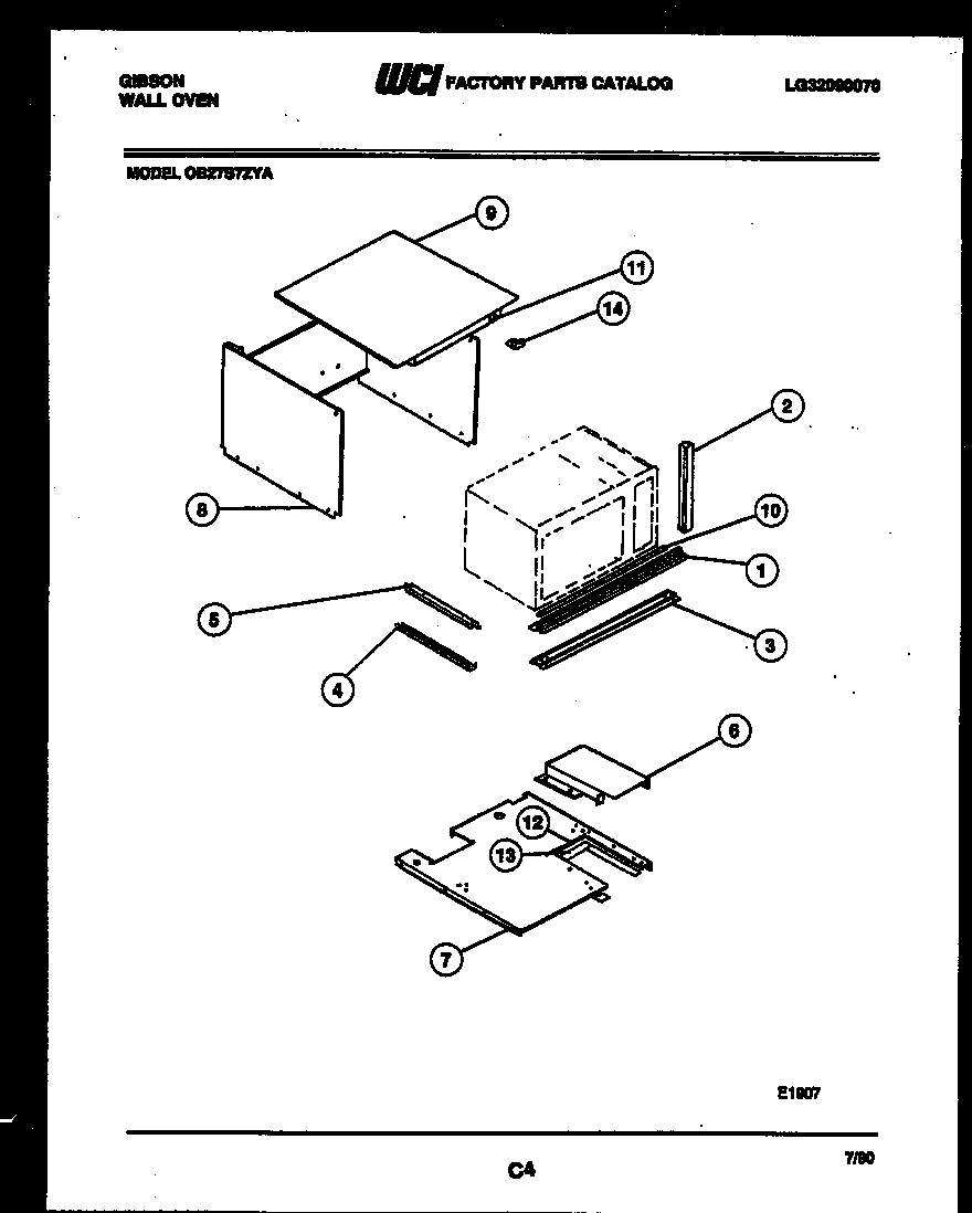 Gibson OB27S7ZYA body parts diagram