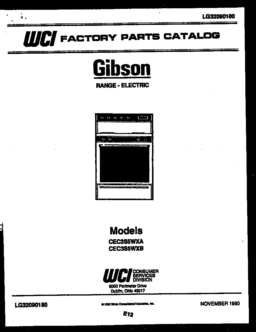Gibson CEC3S5WXB cover diagram