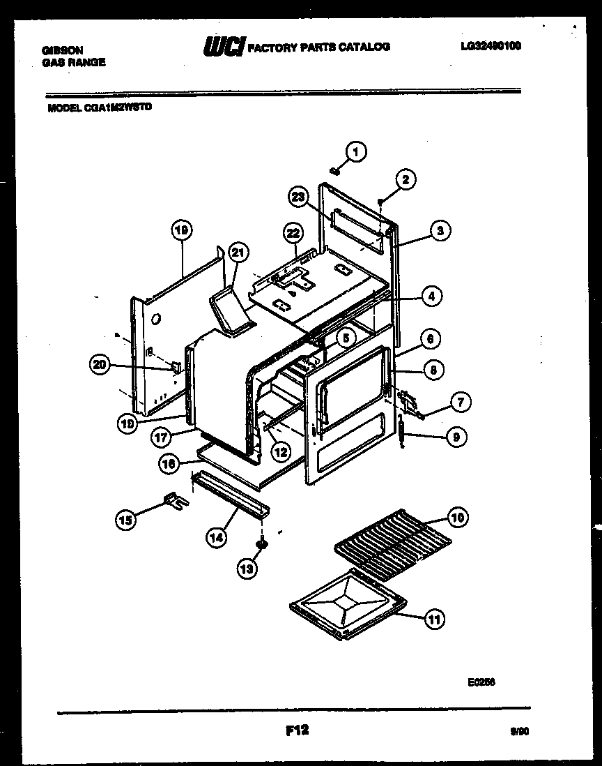 Gibson CGA1M2WSTD body parts diagram
