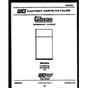 Gibson RD19F9WT3E cover page diagram
