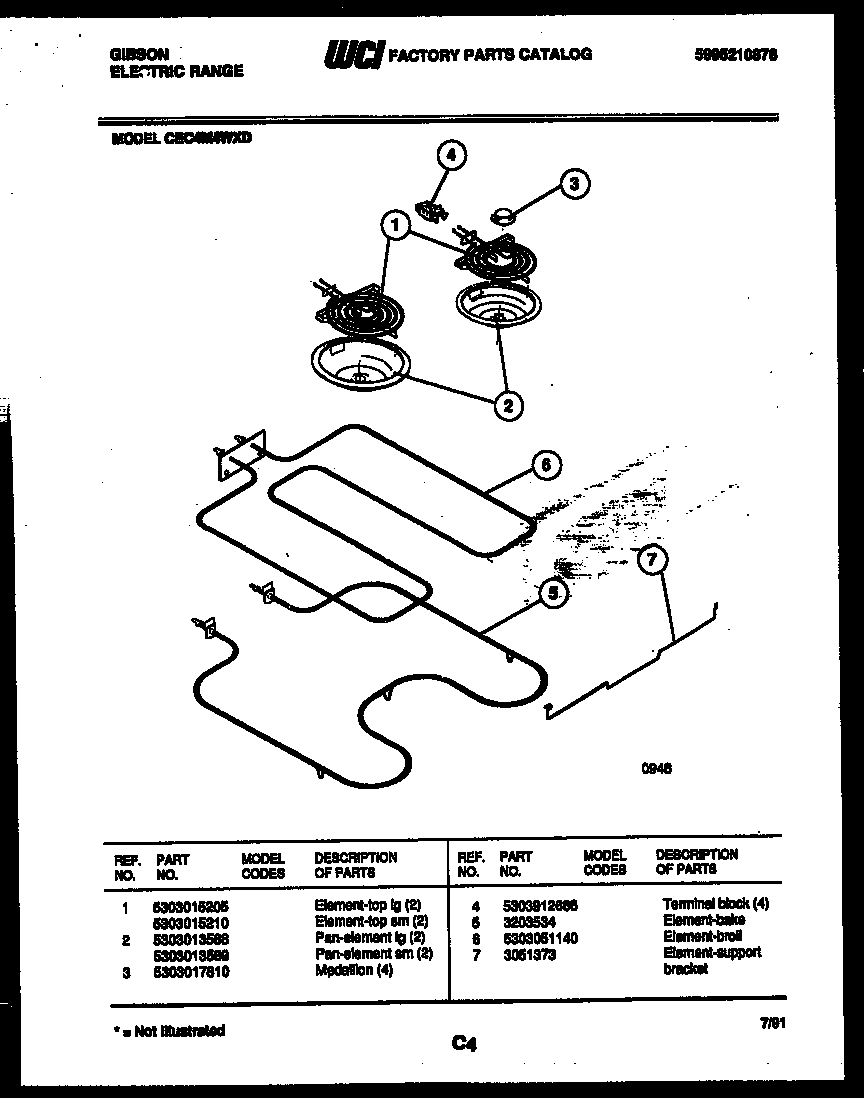 Gibson CEC4M4WXD broiler parts diagram