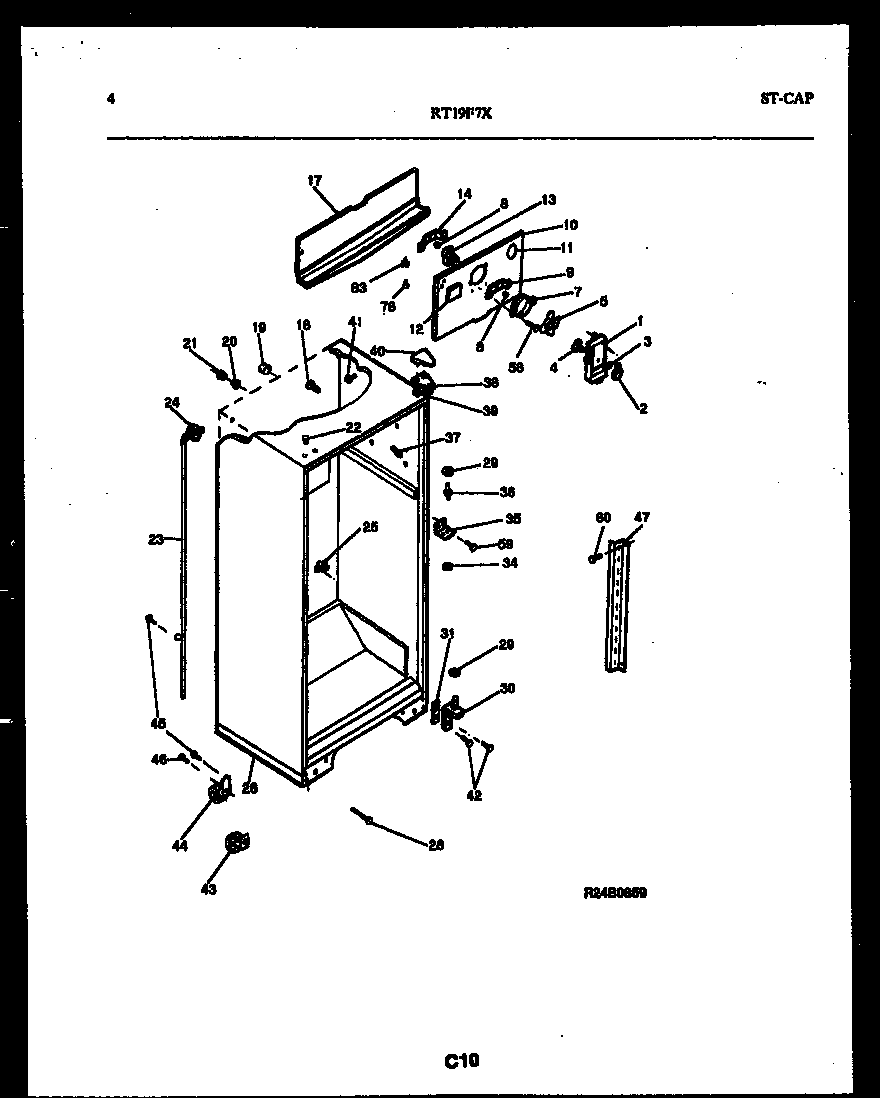 Gibson RT19F7YX3A cabinet parts diagram
