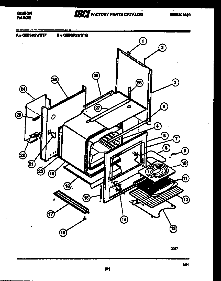 Gibson CEB3M2WSTF body parts diagram