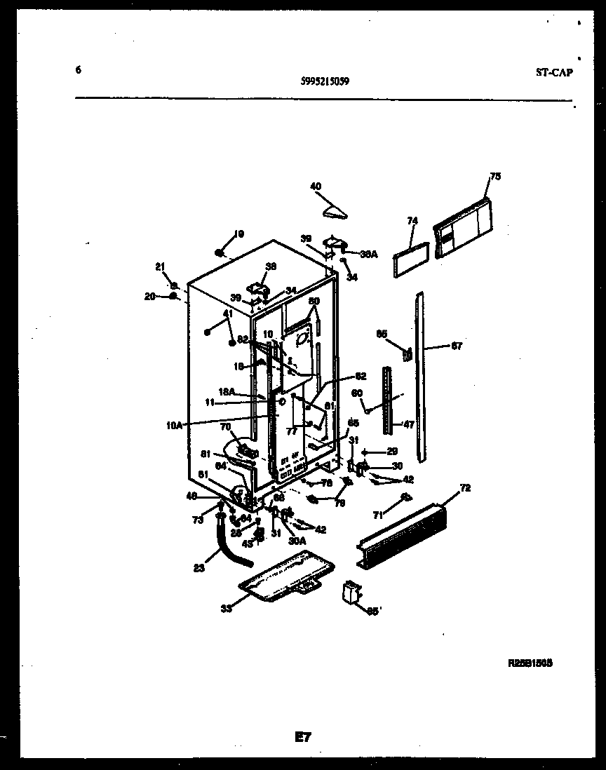 Gibson RS22F9DX1C cabinet parts diagram