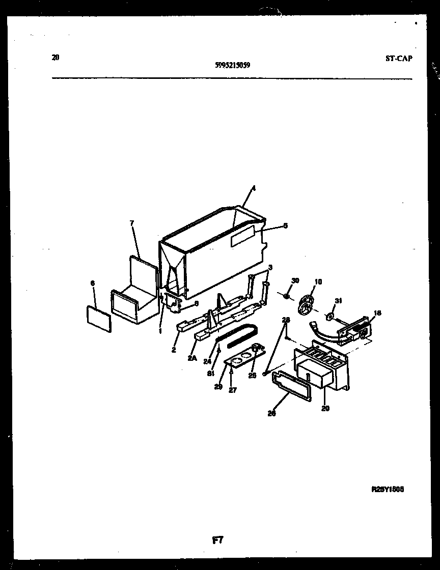 Gibson RS22F9DX1C ice dispenser diagram